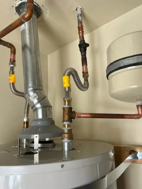 Water heater installation and plumbing repair in West Perrine
